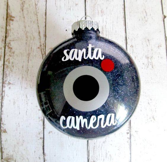 Santa Cam Ornament | 25+ ornaments kids 