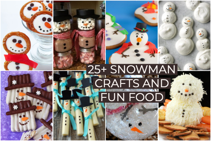 25+ Snowman crafts and Fun Food Ideas | NoBiggie.net
