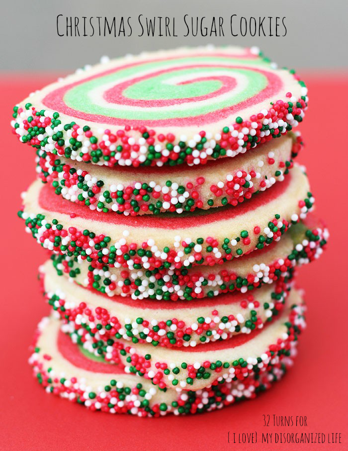 Christmas Swirl Cookies | 25+ Grinch crafts and cute treats