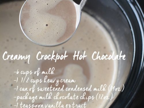 Creamy Crockpot Hot Chocolate