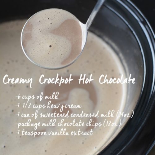 Creamy Crock Pot Hot Chocolate