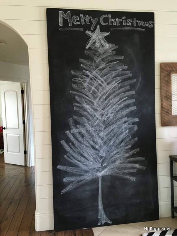 chalkboard Christmas Tree for Christmas Cards | NoBiggie.net