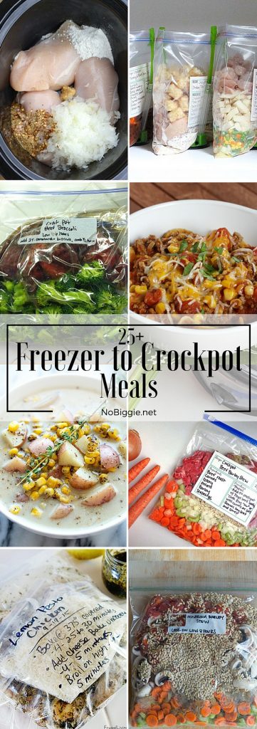 25+ Freezer to Crockpot Meals | NoBiggie