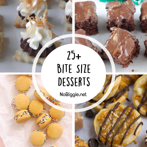 25+ desserts bite sized | NoBiggie.net