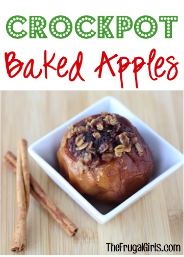 Baked Apples | 25+ slow cooker dessert recipes