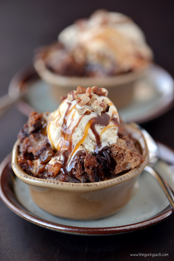Chocolate Turtle Bread Pudding | 25+ slow cooker recipes