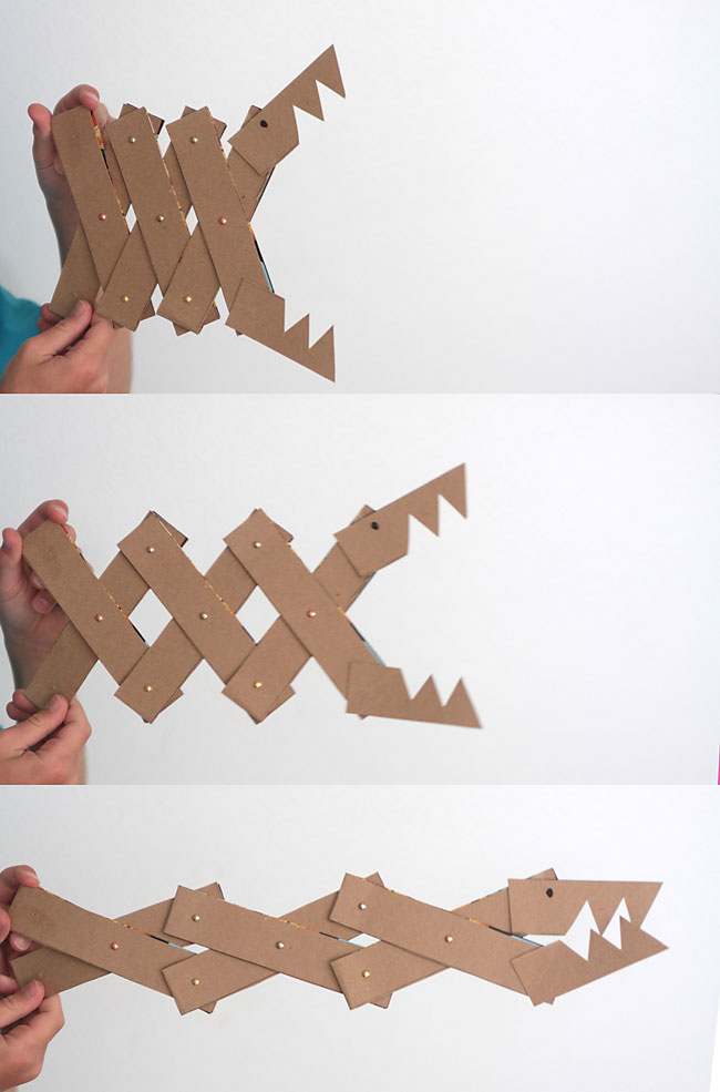 Monster Jaws cardboard craft | 25+ things to make with cardboard
