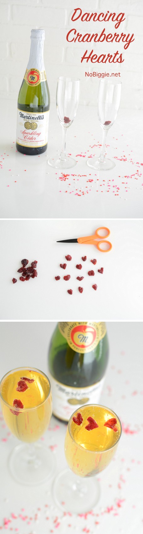 dancing cranberry hearts | watch how these tiny dried cranberry hearts dance in champagne | Video on NoBiggie.net