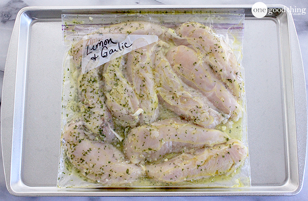 lemon garlic dump chicken freezer to crockpot meal | 25+ Freezer to Crockpot Meals
