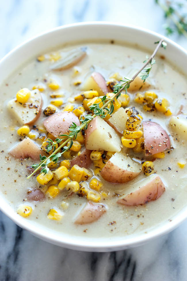slow cooker potato corn chowder | 25+ Freezer to Crockpot Meals