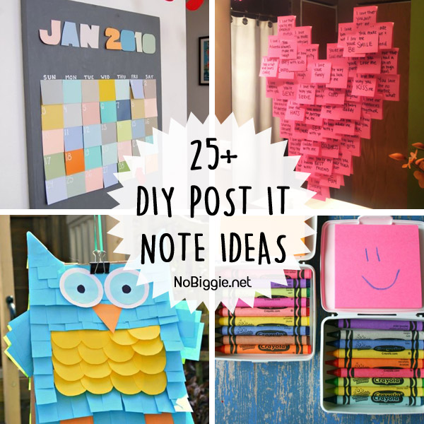 25+ DIY Post it Note ideas | NoBiggie.net