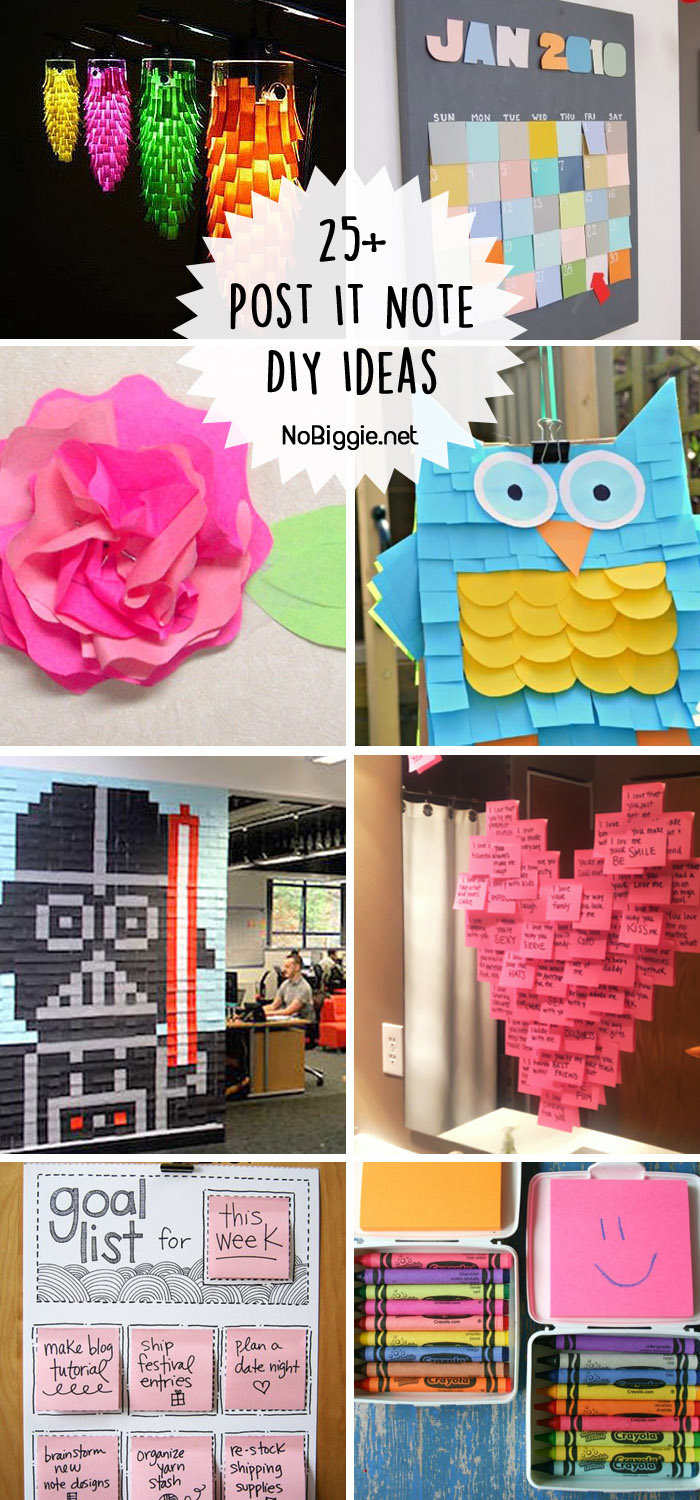 25+ Post it Note DIY ideas | NoBiggie.net