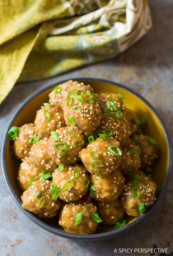 Asian Meatballs | 25+ slow cooker appetizer recipes