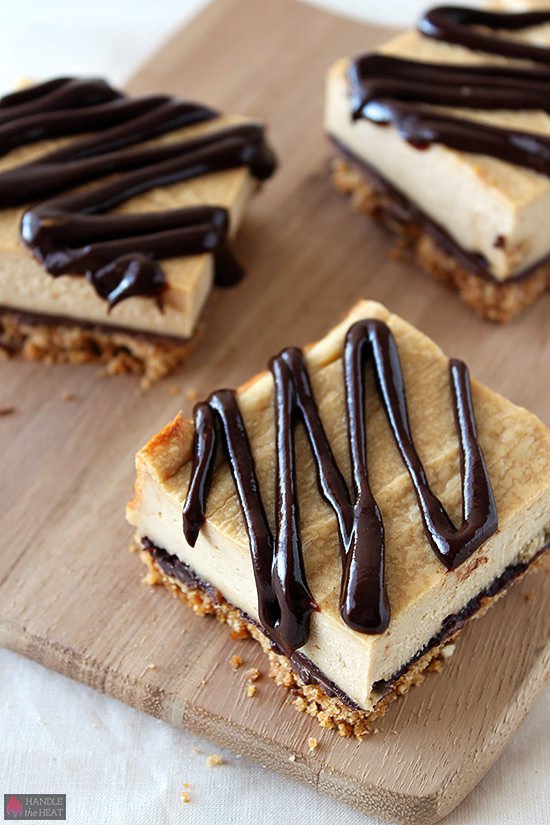 Chocolate Peanut Butter Pretzel Cheesecake Bars | 25+ Pretzel Recipes