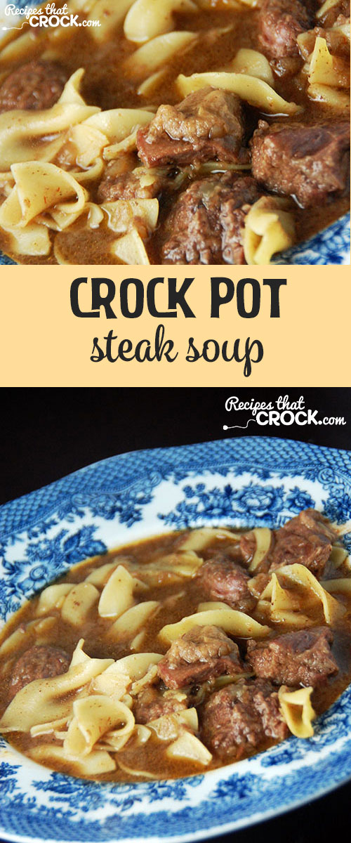 Crock Pot Steak Soup | 25+ Leftover Steak Recipes