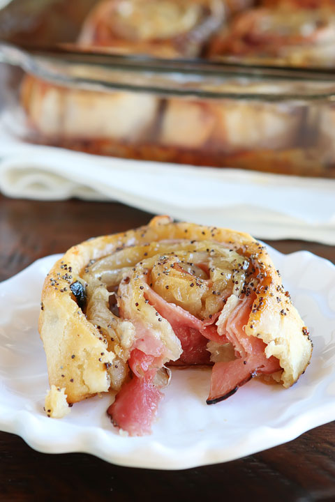 Hot Ham and Cheese Party Rolls | 25+ Leftover Ham Recipes
