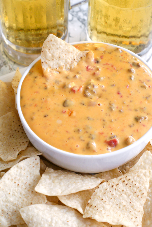 Nacho Cheese Sausage Dip | 25+ slow cooker appetizer recipes