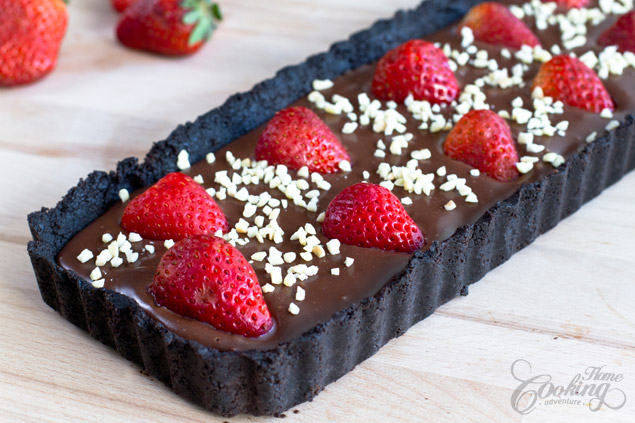 No-Bake Strawberry Chocolate Tart | 25+ No Bake Desserts