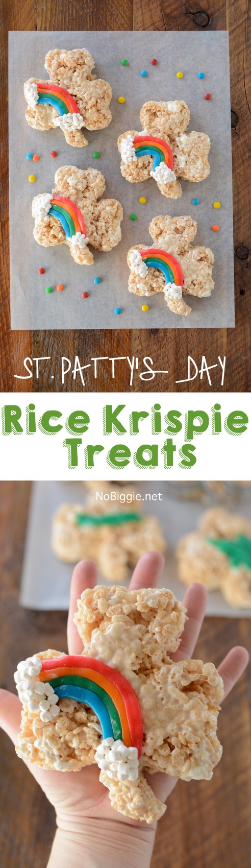 St. Patty's Day Rice Krispie Treats | NoBiggie.net