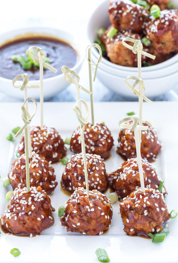 Teriyaki Meatballs | 25+ slow cooker appetizer recipes