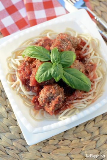 Gluten Free Spaghetti and Meatballs | NoBiggie.net