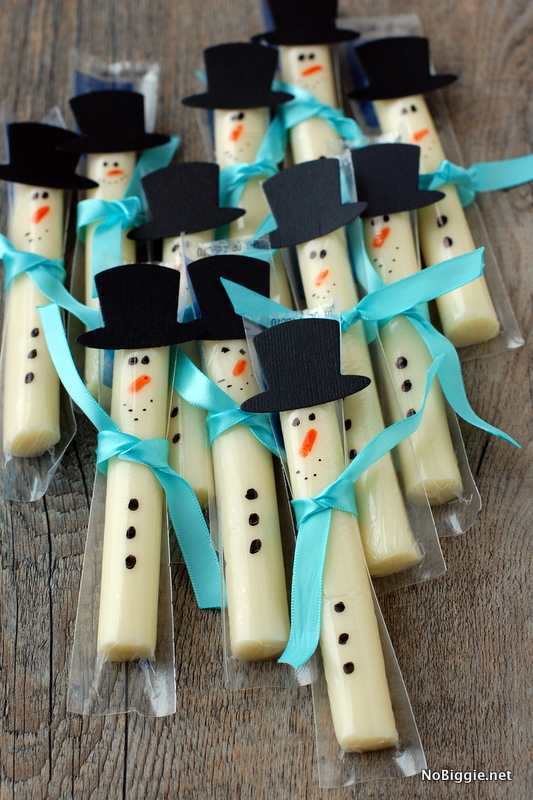 DIY string cheese snowman | 25+ Sharpie Crafts