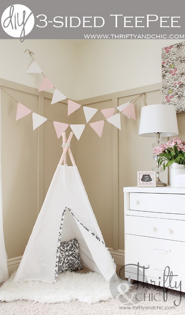 DIY 3-sided TeePee | 25+ things to make with PVC Pipe