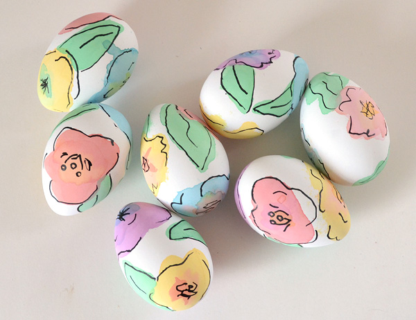 Floral Easter Eggs | 25+ MORE ways to decorate Easter Eggs