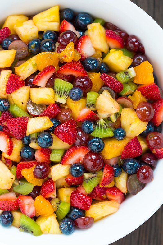 Honey Lime Rainbow Fruit Salad | 25+ Fresh Berry Recipes