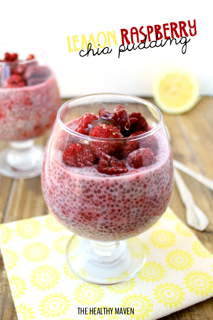 Lemon Raspberry Chia Pudding | 25+ Fresh Berry Recipes