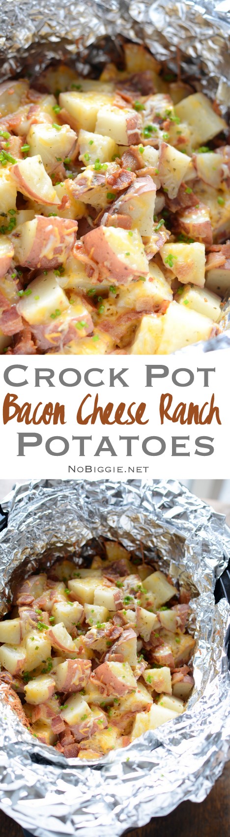 Crock Pot Bacon Cheese Ranch Potatoes