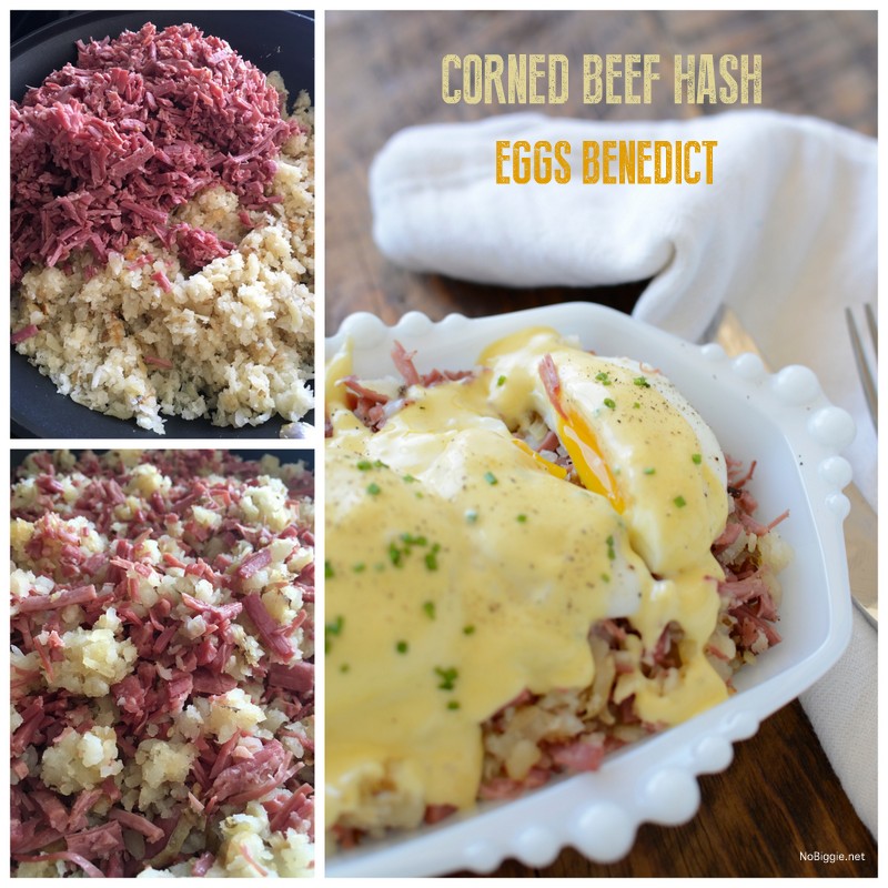 Corned Beef Hash Eggs Benedict so good! | NoBiggie.net
