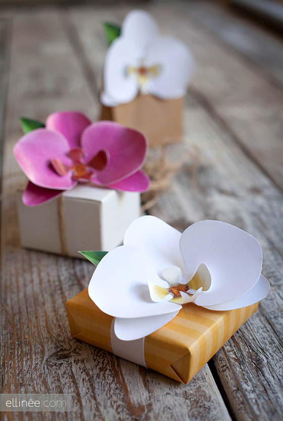  DIY papper Orchid / 25 + papper blomma hantverk