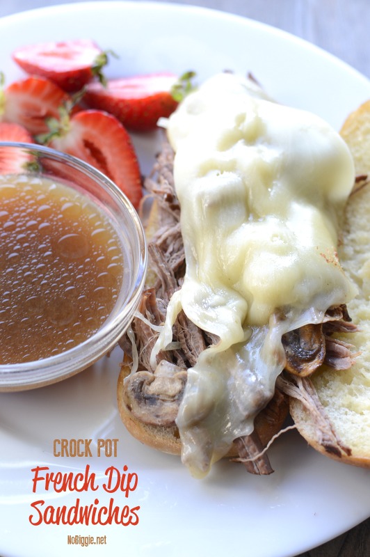 Easy Crock pot french dip sandwiches | NoBiggie.net