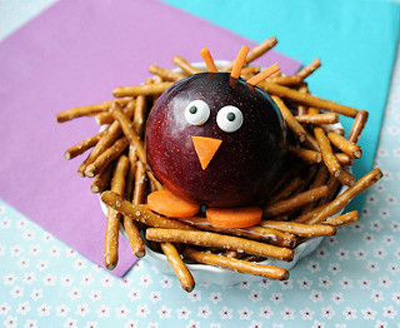 bird in a nest | 25+ Cute & Healthy Snacks
