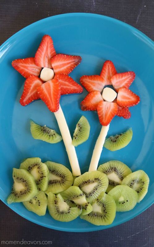 flower snack plate | 25+ Cute & Healthy Snacks
