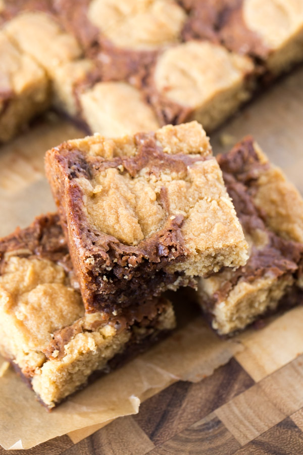 Peanut Butter Cookie Brownies | 25+ MORE Peanut butter and Chocolate desserts