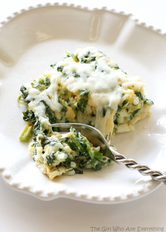 Spinach Parmesan Rice Bake | 25+ Spinach Recipes