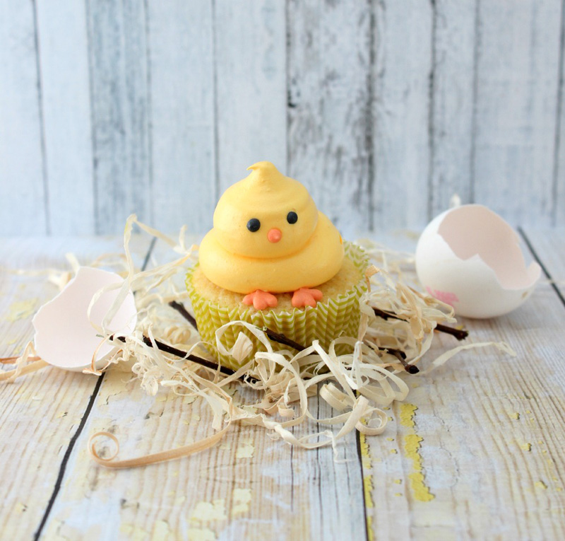 Easter Chick Cupcakes |25+ Cupcake Recipes