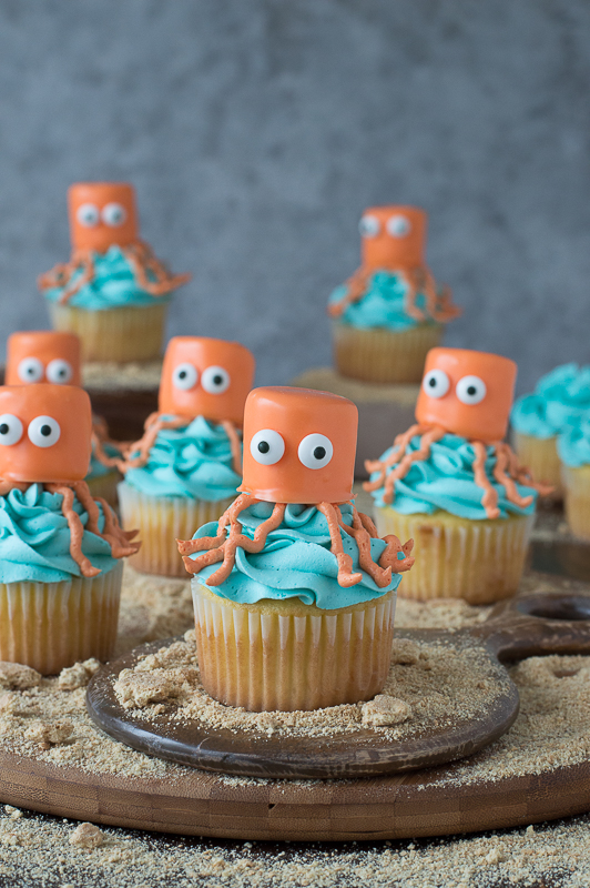 Octopus Cupcakes |25+ Cupcake Recipes