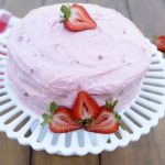 Strawberry Cake with a strawberry cream cheese frosting | NoBiggie.net