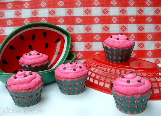 Watermelon Cupcakes |25+ Cupcake Recipes