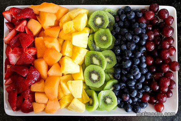 Rainbow Fruit Tray | 20+ Cute Fruit & Veggie Trays
