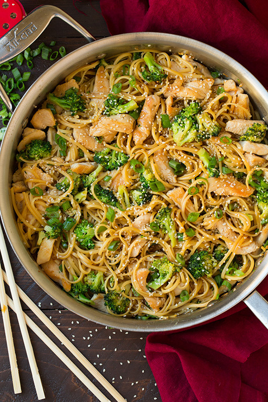 Sesame Noodles with Chicken & Broccoli | 25+ Broccoli Recipes