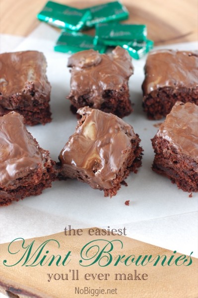The easiest Mint Brownies you'll ever make | 25+ Brownie recipes