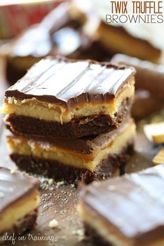 Twix Truffle Brownies | 25+ Brownie recipes