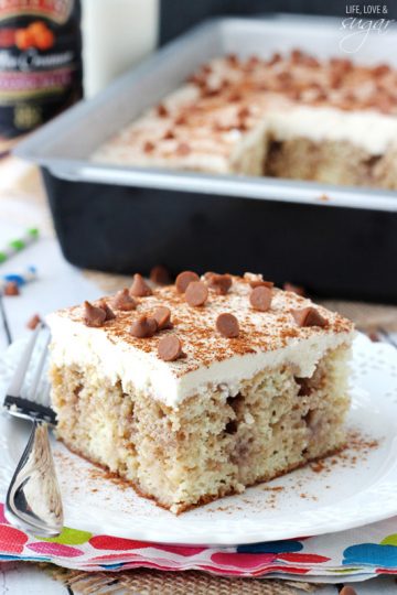 Cinnamon Roll Poke Cake | 25+ Poke Cake Recipes