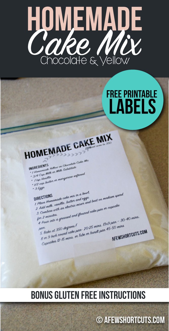 Homemade cake mix | 25+ cake mix recipes