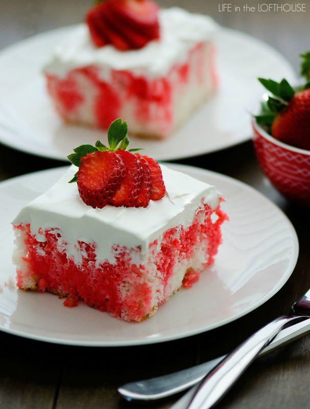 Strawberry Jello Poke Cake | 25+ Poke Cake Recipes