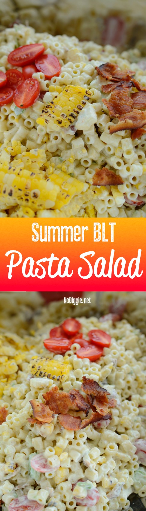 Summer BLT pasta salad video recipe | NoBiggie.net